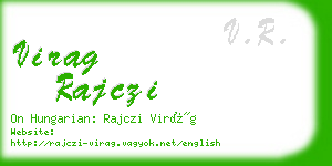 virag rajczi business card